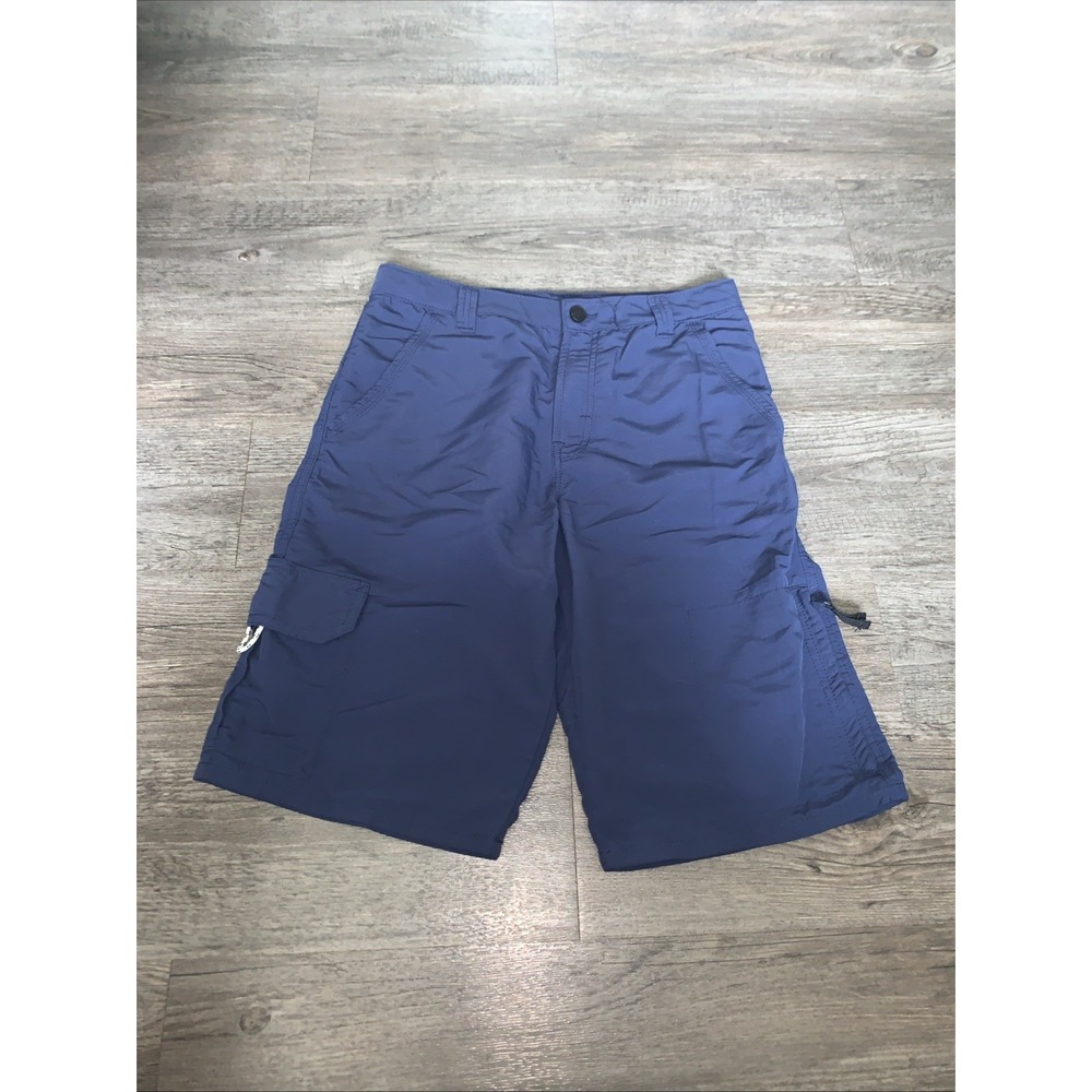 Wrangler Men Blue Cargo Shorts Nylon Size 18 Regular 4BWHWBL